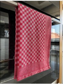 Resim 2 Adet Kırmızı 40x60cm Ekose Desen, Alman Peçetesi, Mutfak Havlusu, Kurulama Havlusu, Mutfak Havlusu Çok Renkli 
