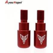 Resim Tongdashop Kırmızı Motor 7/8'' Yamaha Mt-07 Mt-09 Mt-10 Bar End Ağırlık Kapak Dayanıklı Aksesuar 