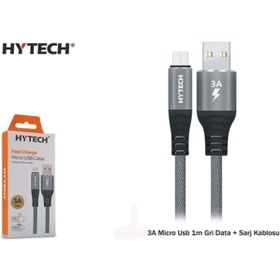 Resim Hytech Hy-X2102M Micro Usb 2 Metre 3 Amper Şarj Kablosu 