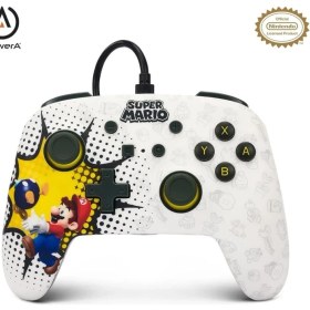 Resim PowerA Nintendo Switch Kablolu Oyun Kolu Lisanslı Super Mario Bob-Omb Blast 