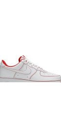 Resim Nike Air Force 1 '07 Low White/red Sneaker | Unisex 