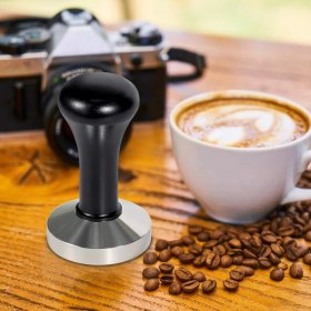 Resim Jet’s Home Tamper Aluminyum Saplı Paslanmaz Tabanlı Kahve Tamperi 58 mm 