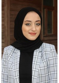 Resim Kadın Siyah Penye Şal Siyah 