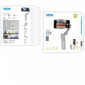 Resim Go-Des Go Des GD-F5 3 Eksenli El Tipi Yüz Tanıma Takip Özellikli Gimbal Stabilizatör Gri 