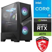 Resim MSI Gaming Pc Ddr5 / 12 GB RTX-4070 / 14.nesil İ5-14400F / 16 GB Ddr5 Ram / 1 Tb M.2 SSD / WİN11 Pro 
