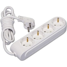 Resim Makel Yeni Nesil Çocuk Korumalı Dörtlü Topraklı Grup Priz 5 Metre Kablolu 