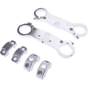 Resim Stshop 49CC Mini Kir Bisiklet Için Ön Üçlü Ağaç Ucu Üst Üst Kelepçe, (Yurt Dışından) 