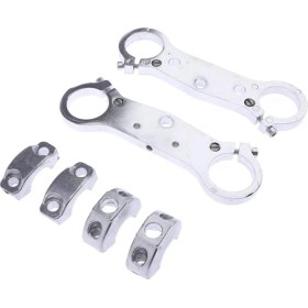 Resim Stshop 49CC Mini Kir Bisiklet Için Ön Üçlü Ağaç Ucu Üst Üst Kelepçe, (Yurt Dışından) 