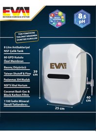 Resim EVA Premium 8.5 ph Alkali Su Arıtma Cihazı Pompalı Seçenekli 