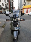 Resim Motocam Kymco People S 200 Siperlik Ön Cam 2011 Model 48cm Şeffaf Renkli 4mm Uzun Cam 