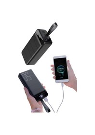 Resim Taşınabilir Powerbank 50.000 Mah 4 Girişli Hızlı Şarj Led Göstergeli Fenerli Şarj Çok Renkli 