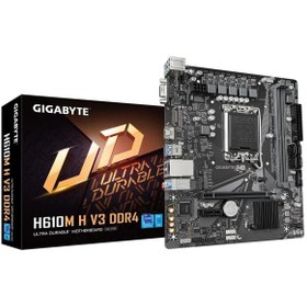 Resim Gigabyte H610M H V3 DDR4 3200MHZ M.2 HDMI VGA MATX 1700P 