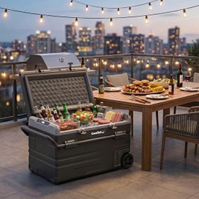Resim Coolist CLK120W 12/24V 220Volt 114 Litre Tek Bölmeli Tekerlekli Outdoor Kompresörlü Oto Buzdolabı Dondurucu 