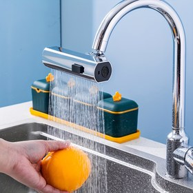 Resim Çok Fonksiyonlu Musluk Aerator Adaptörü, Mutfak ve Banyo Lavaboları için Üç Su Modu Uyumlu, Eviniz İçin Temel Su Tasarrufu Sağlayan Nozul 