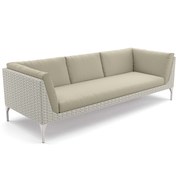 Resim Mu Accona Krem Rengi Rattan Dörtlü Kanepe 90 x 245 cm 