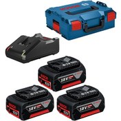 Resim Bosch Gba 18v 5,0ah 3x + Gal 18-40 Cv L-boxx - 0615990l3t 