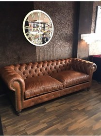 Resim 3Amobilyaa Mobilya Maya Taba Hakiki Deri Chesterfield 