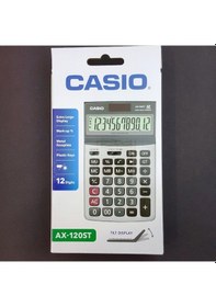 Resim Casio Ax-120St Hesap Makinesi Oynar Başlık 12 Hane 