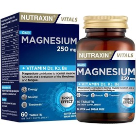 Resim Nutraxin Vitals Magnesium Daily 250 mg 60 Tablet 