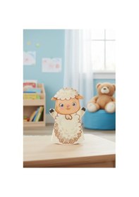 Resim Toys2you Büyük Boy Keçe El Kuklası - Koyun Açık Kahverengi - Bej 