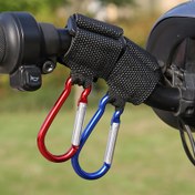 Resim Motosikletler ve Elektrikli Bisikletler için Evrensel Ön Montajlı saç tokası, Delme Gerektirmez, Pedal Motosiklet Kaskı Tokası için Dönen saç tokası. 