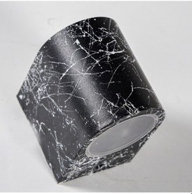 Resim Tek Yönlü Iç - Dış Mekan Dekoratif Modern Lüks Aplik - Villa - Bahçe Duvar Aplik Siyah 