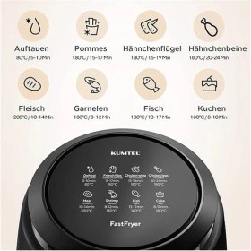 Resim AyrStore Air Fryer Yağsız Fritöz Haf-01, Siyah 