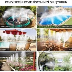 Resim 10 Metre Kendin Yap Balkon Veranda Çardak Kamelya Sulama Serinletme ve Nemlendirme Sistemi 