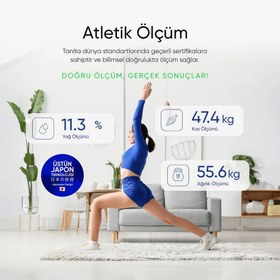 Resim BC 401 Akıllı Dijital Tartı | Vücut Analizi | Beyaz 