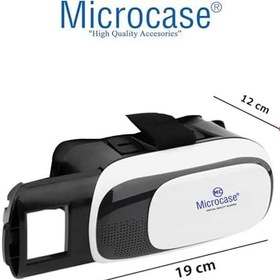 Resim Microcase VR 3D Sanal Gerçeklik Gözlüğü + VR Kablosuz Bluetooth Kumanda-AL47181 