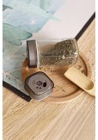 Resim Digithome Etiketli 12 Li Döner Kapaklı Cam Kare Baharatlık Seti 120ml Thn86502 C- 1-1-18 Şeffaf 