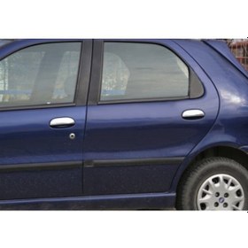 Resim Fiat Palio Uyumlu 1996-2000 Krom Kapı Kolu 4 Kapı Paslanmaz Çelik 