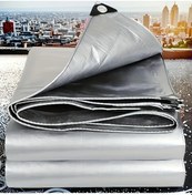 Resim Cloud011 1 Adet Büyük Çift Taraflı Su Geçirmez Pe Pvc Örtü Silver 