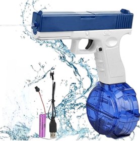 Resim Brother Toys Elektrikli Otomatik Atış Yapan Su Tabancası 10 Metre Menzilli 500 Ml. Depolu 20 Cm. 