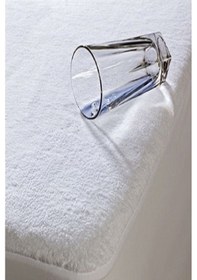 Resim Evony Çift Kişilik 160x200+30 Cm Fitted Micro Alez Sıvı Geçirmez Beyaz 