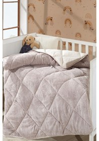 Resim Lüx Wellsoft Yorgan Çift Taraflı Bebek Yorganı 95x145 Krem 