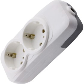 Resim Badem10 2'li Grup Priz Klemensli Fiş Priz Topraklı Çoklu Grup Priz Çoğaltıcı Ikili Kablosuz 