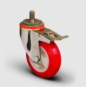 Resim SSEM05ZKP80F Paslanmaz Civata Bağlantılı Frenli Poliüretan 