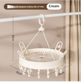 Resim Reedark Ev İçi Rüzgarlı Koşullara Dayanıklı Katlanabilir Plastik Çadır Soketi: 24 Yükseltilmiş Siyah Dairesel Çamaşır Asma Aleti Diğer 