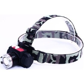 Resim Profesyonel Şarjlı Kafa Feneri Wt-122 Altın - Siyah 