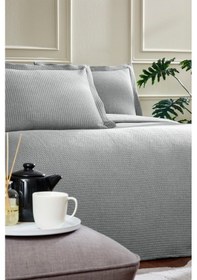 Resim Özdilek Stripe Çift Kişilik Yatak Örtüsü 240x260 Cm Indigo 