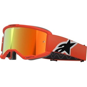 Resim Alpinestars Vision 5 Corp Goggle Kross Gözlüğü Oranj Kırmızı 
