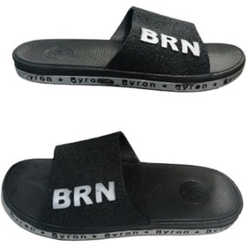 Resim Byron Unisex Brn B050-10 Siyah Kaymaz Taban Deniz Plaj Havuz Günlük Yürüyüş Terlik 