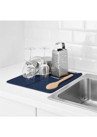 Resim Bulaşık Altlığı Kurutma Matı Lacivert Diğer 