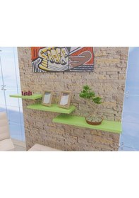 Resim Peakdizayn 3'Lü Duvar Rafı Seti Renkli 