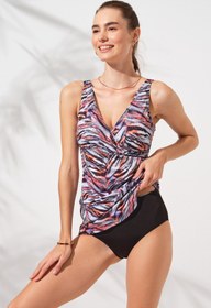 Resim Pierre Cardin Mara Kruvaze Formlu Tankini Takım 231501-T 