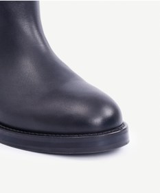 Resim Yargıcı Bilekte Atkı Detaylı Deri Çizme 