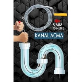 Resim Profesyonel Kanal Açma Sprali Kanal Gider Tıkanık Açıcı 10 mt 