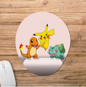 Resim Pixxa Pokemon Bilek Destekli Mousepad Model - 3 Oval 