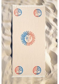 Resim Varol Organik %100 Pamuk Müslin Peştemal - Dualis Dualıs/pestemal Krem 